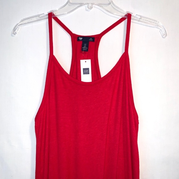 GAP Women Luxe Red Racerback Tank Top Size Small - Picture 3 of 7